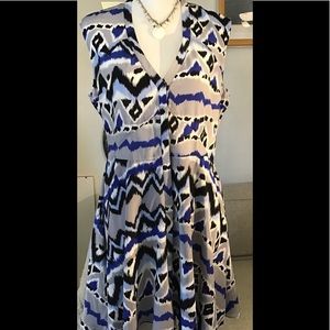 The Letter. Silk high low dress with lining. L